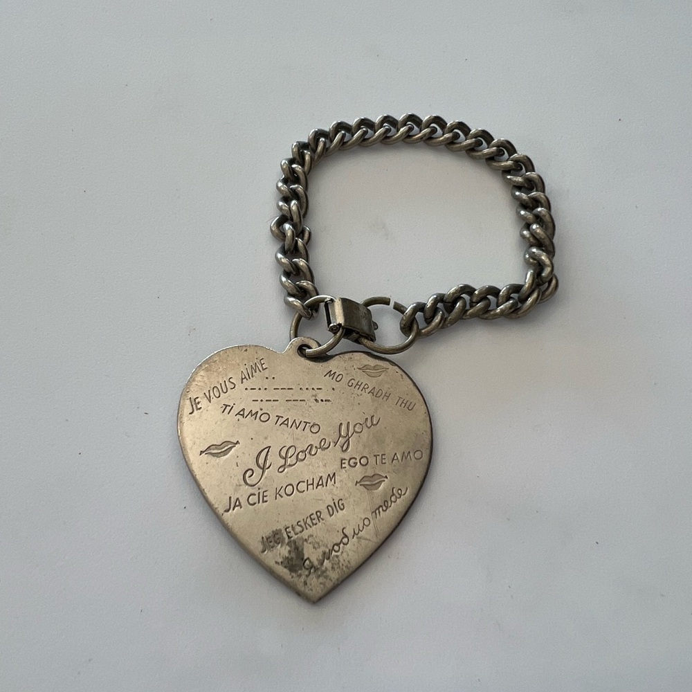 Silver Heart Charm Bracelet